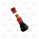 VALVULA LLANTA RADIAL MOTO ROJO
