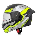 CASCO MEK-255 FLIP UP HELMET Matte Black/Yellow.Grey