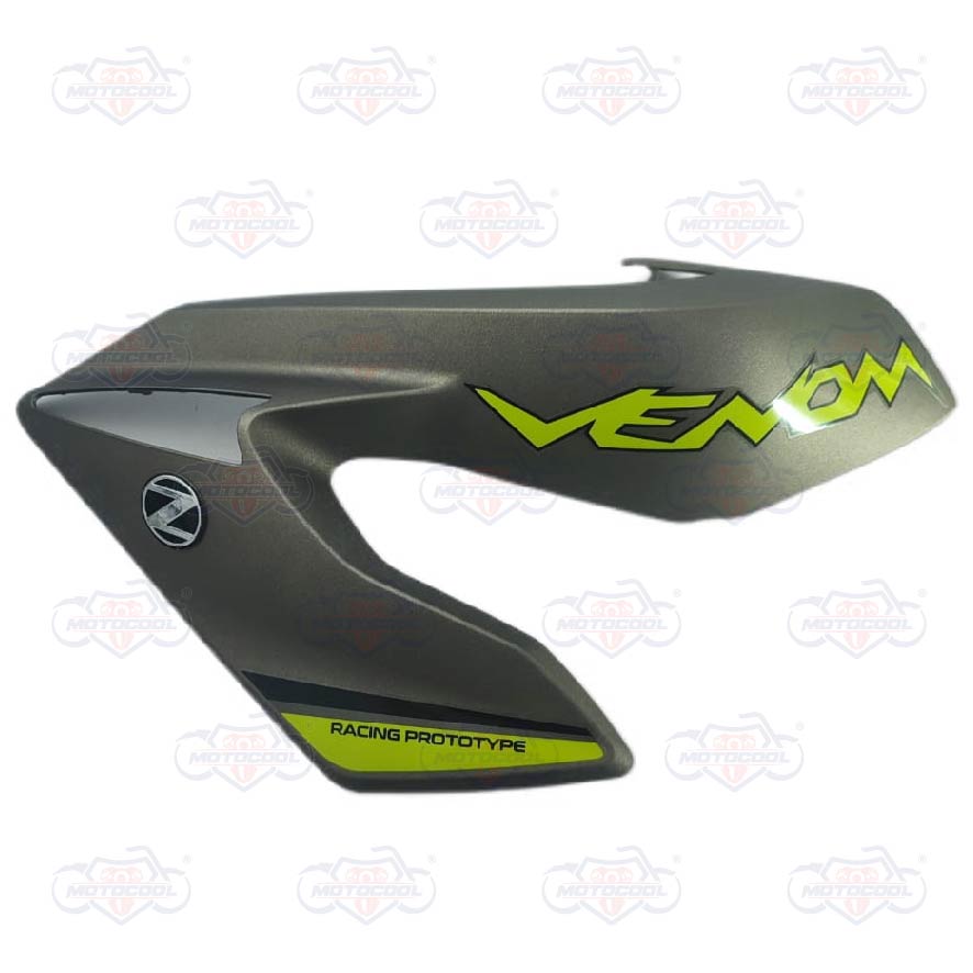 TAPADERA TANQUE IZQUIERDO GRIS/VERDE VENOM200