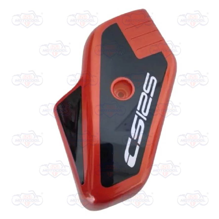[F13010569] CUBIERTA IZQ HORQ NARANJA MET