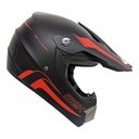 Cross Helmet MATTE Black Decal Black