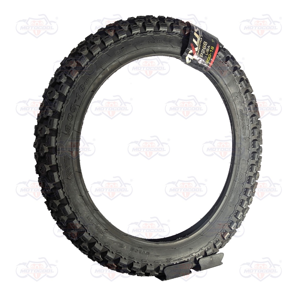 [LA1B-1417-21] Llanta 3.00-18 AX288  TT 6PR DOBLE PROPOSITO