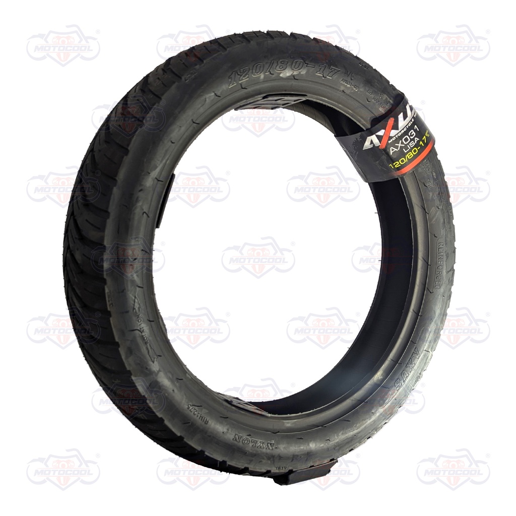 [LA1A-1332-22] Llanta AXUS 120/80-17 Lisa AX031 6PR TL DEPORTIVA