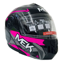 Casco MEK MK759 ABATIBLEMAGO 2 GRIS/MORADO Brillante