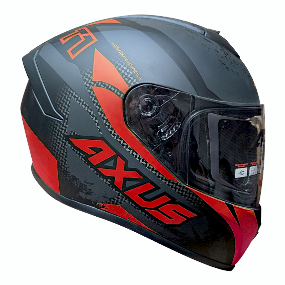 CASCO AXUS T1 GRIS/ROJO/NEGRO TALLA XL