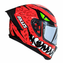 CASCO PARA MOTOCICLISTA CERRADO ANGRY RED XL