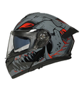 CASCO PARA MOTOCICLISTA ABATIBLE NOCTURNE GRIS/NEGRO