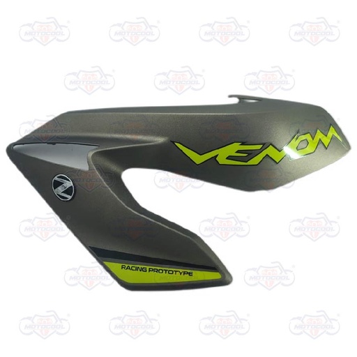 [VENOM200-F16-04/VR] TAPADERA TANQUE IZQUIERDO GRIS/VERDE VENOM 200