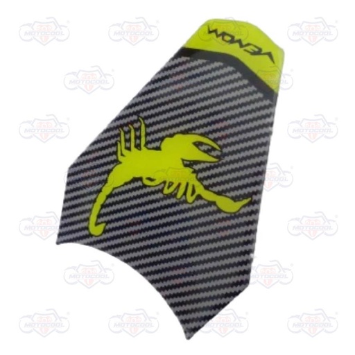 [VENOM200-F17-03/VR] STICKER #3 TANQUE NEGRO/VERDE  VENOM 200