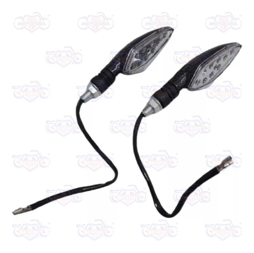 [1005044-1] Kit Via Led Base Tipo Fibra Carbon Luz Azul