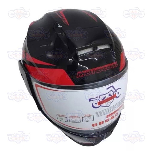 [AC1A-1463-501] CASCO MOTOCOOL ROJO/NEGRO